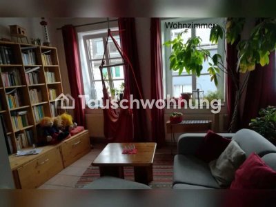 Tauschwohnung: 4-Zimmer-Wohnung mit zwei Balkonen und Dachterrasse