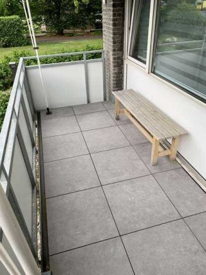 Ansprechende 2-Zimmer-EG-Wohnung mit Balkon und Einbauküche in Meerbusch