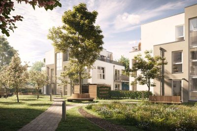 Exklusive Gartenwohnung im naturnahen Neubau: Nachhaltigkeit trifft zentrale Innenstadtlage