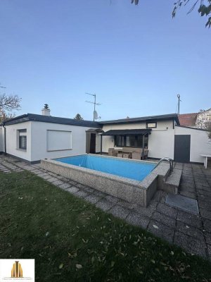 Wohnen wie im Urlaub Haus mit 2 Zimmer, Pool und ca 300m2 Garten