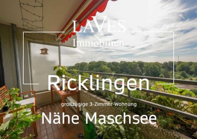 schöne 3-Zimmer-Wohnung mit unverbautem Ausblick!