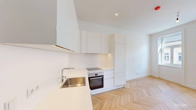 Moderne 2-Zimmer-Wohnung mit großzügiger Wohnküche und Terrasse