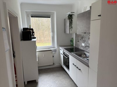 Ruhige Wohnidylle mit herrlichem Grünblick – lichtdurchflutete 3-Zimmer-Wohnung mit kleinem französischen Balkon und idealer Lage im Herzen von Münichholz!