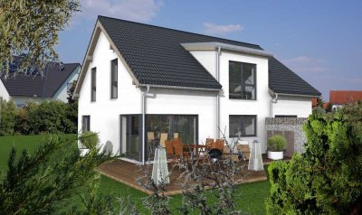 Null-Energie-Kosten-Mehrgenerationenhaus mit zwei Wohneinheiten auf schönem Grundstück