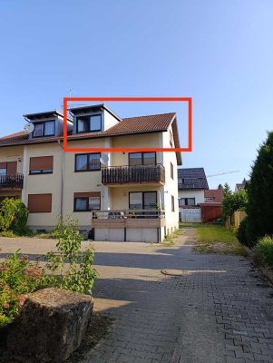 2-Zimmer DG- Wohnung in Kusterdingen zu vermieten , Einbauküche, ohne Balkon