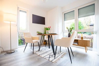 Wohnen wie im eigenen Haus: Renovierte 3-Zimmer-Maisonette mit Garten & Garage in Mainz-Finthen