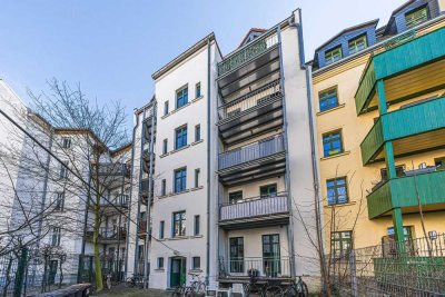 Stötteritz: 2 Zimmer I offene Küche mit neuer Einbauküche I modernes Bad mit Wanne I Balkon