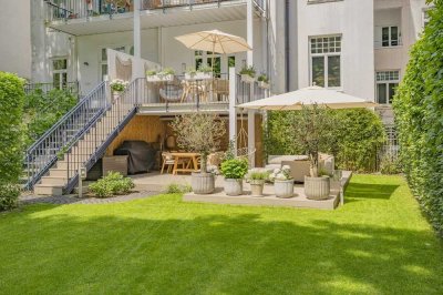 Rarität: Luxussanierter Altbau mit Traumgarten, 3 Terrassen & absoluter Ruhe