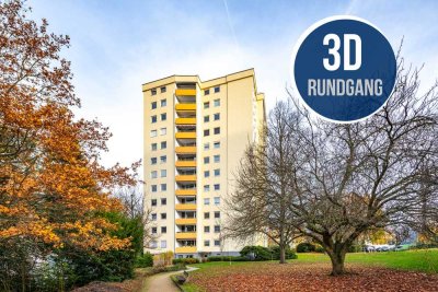 Maintal-Dörnigheim: Gepflegte, gut geschnittene 3-Zimmer-Wohnung mit großer Wohnküche & West-Balkon