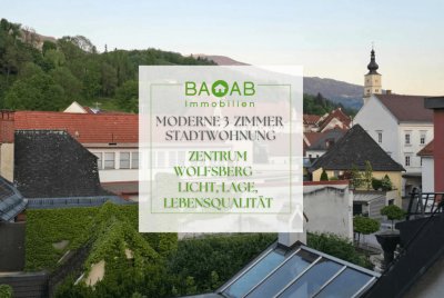 Moderne 3-Zimmer-Stadtwohnung im Zentrum von Wolfsberg – Licht, Lage, Lebensqualität