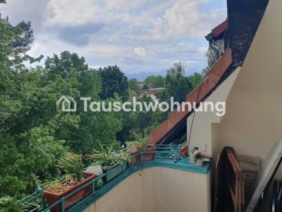 Tauschwohnung: 4Z. Dachgeschoss+Balkon im Grünen vs 2Z.-Kiezwhng mit Balkon