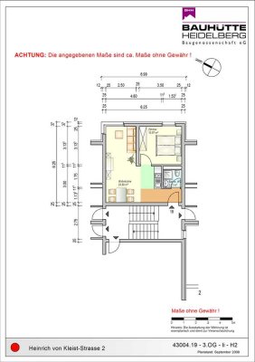 2-Zimmer-Studentenwohnung in 69221 Dossenheim- nur an Studenten zu vermieten!
