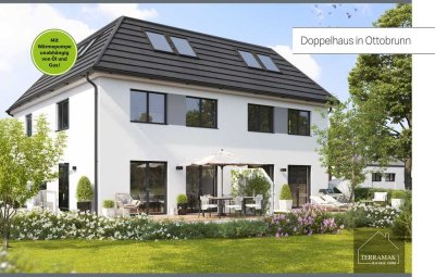 Neubau-XXL-DHH mit 5 Zimmern und 2 Bädern auf 385 m² Süd-Grundstück Bestlage Ottobrunn