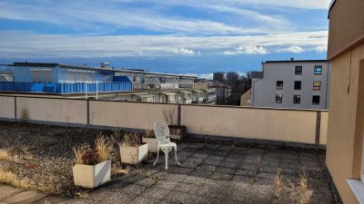 200 qm Dachterrassenwohnung und daraus 1 Zimmer