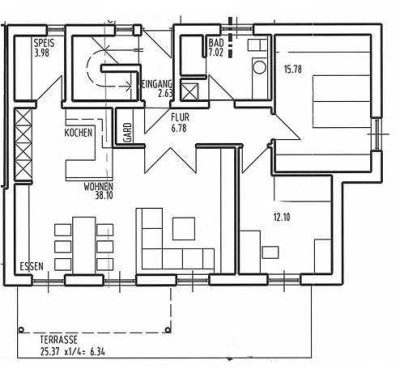 Vermietung EG-Wohnung (befristet bis 31.03.2026)