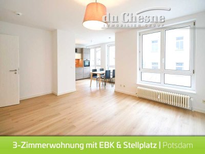 Hochwertige 3-Zimmerwohnung mit EBK & eigenen Tiefgaragenstellplatz | Potsdam-West