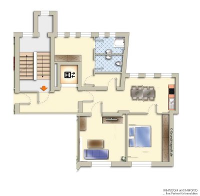 2 Zimmer Wohnung mit Aufzug zu vermieten! Kirchberg