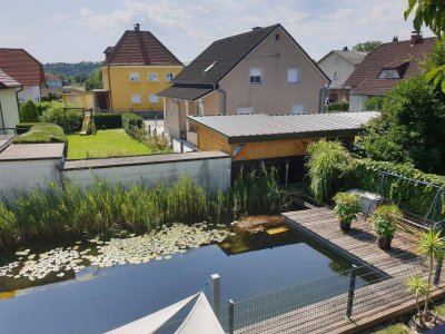 Architektenhaus in Wels mit Schwimmteich zu vermieten (provisionsfrei)