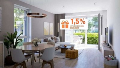 Extra-Vorteil: Notargebühr geschenkt!* Neubau 2-Zimmer-Eigentumswohnung mit Garten,