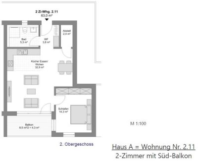 Stilvolle 2-Zimmer-Wohnung mit gehobener Innenausstattung mit EBK in Göppingen