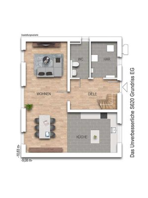 Rheingemeinde, Nähe Linz, Neubau-Einfamilienhaus in ruhiger Waldrandlage