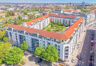 Sehr attraktive 2-Raum-WE *schöne Süd-Loggia & Nord-Terrasse * Bad mit Wanne * sep. Küche * TG-SP *