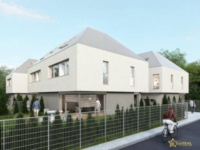 TOPPREIS! NEUES PROJEKT. 5 ZIMMER-ZIEGELHAUS, LUFTWÄRMEPUMPE, BODENHEIZUNG UND KST/ALUMINIUM-FENSTER. Provisionsfrei für den Käufer.