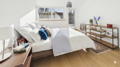 Urbaner Wohntraum – Möblierte 4-Zimmer-Wohnung mit Dachterrasse & stilvollem Ambiente