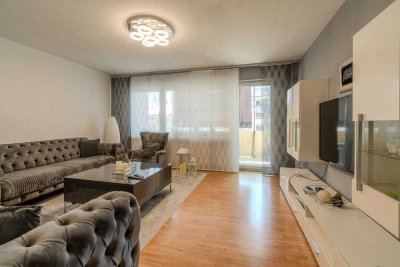 Traumhafte 4-Zi Wohnung mit großem sonnigen Balkon und mit Option auf eigenen Garten & Garage