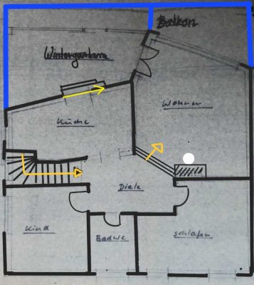 Helle 3 Zimmer Wohnung mit Wintergarten und Balkon in Gründau