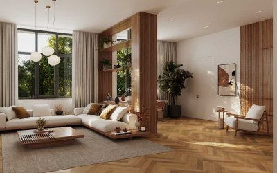 Weitläufige 4-Zimmer-Wohnung mit modernem Wohnkonzept und Ankleide