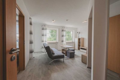 Vollständig möblierte  2-Zimmer-Wohnung mit Balkon und TG-Stellplatz - Sofort vermietbar!