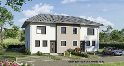 120 m² Doppelhaushälfte ❤️ + 285 m² Grundstück inkl. Erschließungs-und BNK