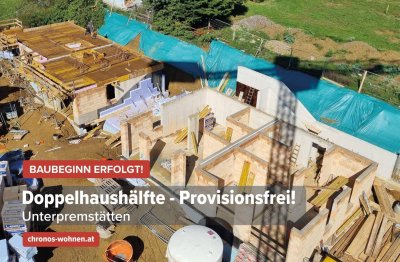 Sommer-AKTION! Baubeginn Erfolgt! Neubau-Doppelhaushälfte in Unterpremstätten! Provisionsfrei und direkt vom Bauträger!