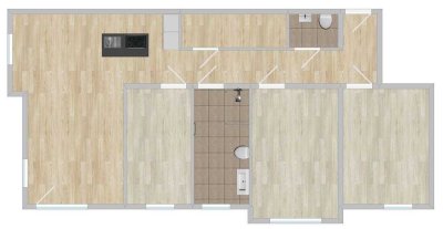 Geschmackvolle, helle, rollstuhlgerechte 4-Raum-Wohnung mit EBK und 2 Tiefgaragenplätzen von privat