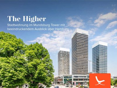 The Higher - Stadtwohnung im Mundsburg Tower mit beeindruckendem Ausblick über Hamburg