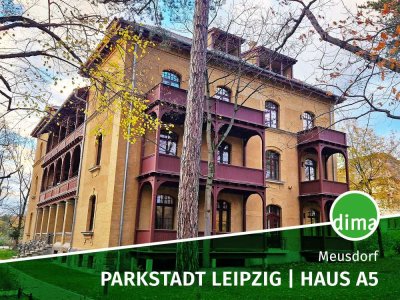 Parkstadt Leipzig - Erstbezug im Denkmal, Loggia, HWR, FBH, Parkett, Stellplatz, Keller, Lift u.v.m.