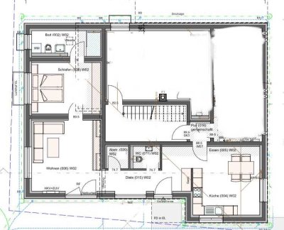 Neuwertige 2-Raum-Wohnung mit Terrasse und Einbauküche in Münsingen