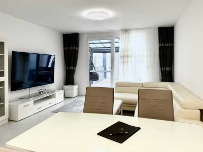 Gepflegtes Reihenmittelhaus mit großer Terrasse und Garage in ruhiger Lage