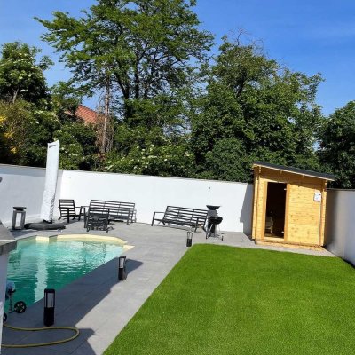 Kernsaniertes Einfamilienhaus mit Pool, Sauna & Photovoltaik