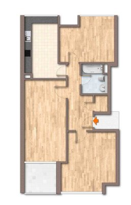 Schöne 3-Zimmer-Wohnung mit Balkon in Seenähe // WG - geeignet