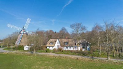 Einzigartiges Reetdachhaus mit idyllischem Bauerngarten in Nordseenähe