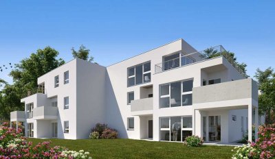 Moderne 2-Zimmer-DG-Wohnung mit Dachterrasse