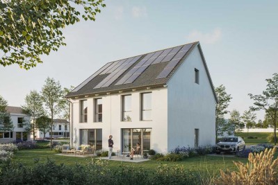 Neubau-Doppelhaushälfte: Modern, sonnenverwöhnt, bezugsfertig!