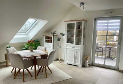 Helle 3 Zimmer-Dachgeschosswohnung in ruhiger Lage - mit sonnigem Balkon