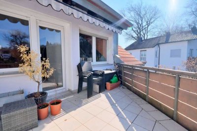 Zentral gelegene 3-Zimmer-Wohnung mit Küche, Balkon und Stellplätzen