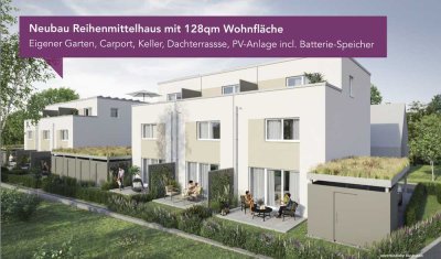 Reihenmittelhaus (Neubau) mit 4 Zimmern in Steinen