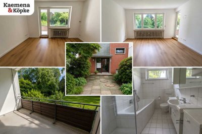SOFORT FREI: Erdgeschoss 3 Zi. mit Duschbad und Balkon - FRISCH RENOVIERT