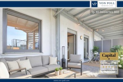 Urban wohnen, entspannt leben – 2-Zimmer-Wohnung mit großer Terrasse