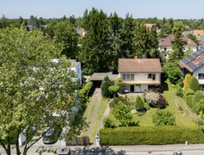 Ober-/Untermenzing: Bestandsvilla zur Renovierung + Bauoption